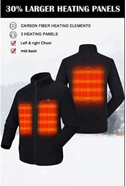 Photo 1 of  Men's Fleece Heated Jacket Large 