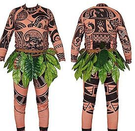 Photo 1 of Maui Tattoo Halloween Adult Cosplay Costume Large
