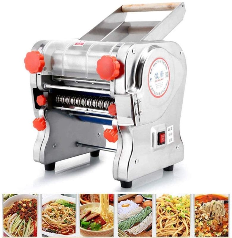 Photo 1 of 110V 550W Stainless Steel Electric Noodle Making Pasta Maker, Commercial Dough Roller Noodle Cutting Machine(Noodle Width 24CM, Knife Length 24CM, Cutter 3mm/9mm)Ship from US
