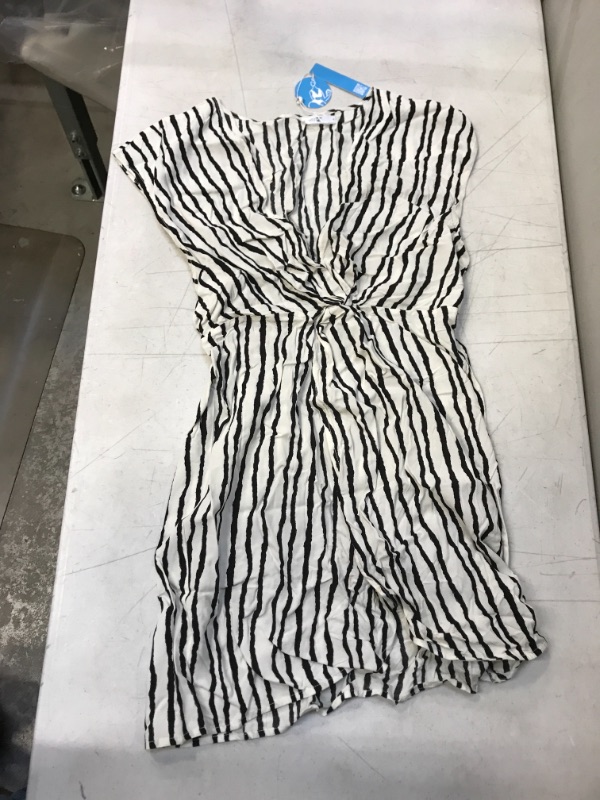 Photo 1 of Eva Wave Striped V-Neck Sleeveless Dress. Small
