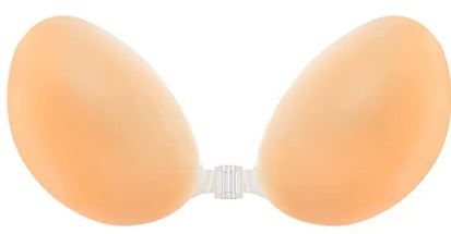 Photo 1 of lalaWing Adhesive Stick Bra Sticky Invisible Bra for Women,Silicone Strapless Bra Backless Breast Bra 
Size: C