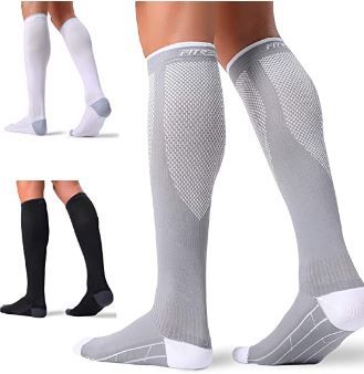 Photo 1 of FITRELL 2 Pairs Compression Socks for Women and Men 20-30mmHg-Circulation Support Socks
