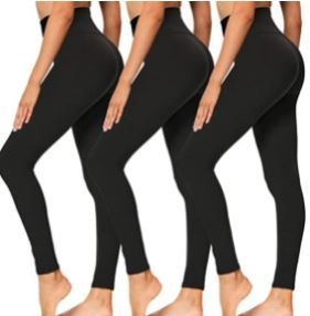 Photo 1 of High Waisted Leggings for Women - Soft Athletic Tummy Control Pants for Running Cycling Yoga Workout - Reg & Plus Size
Size: S-M