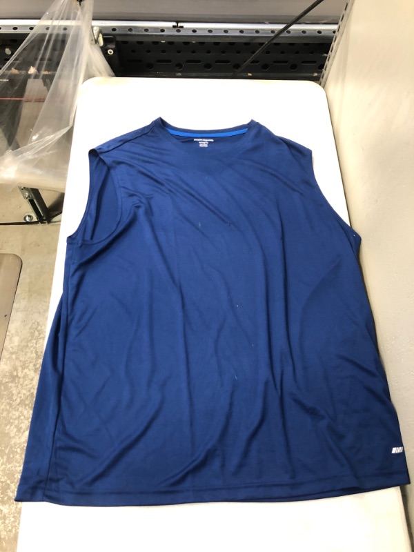 Photo 2 of Generic White and Blue Tank Tops. XXL