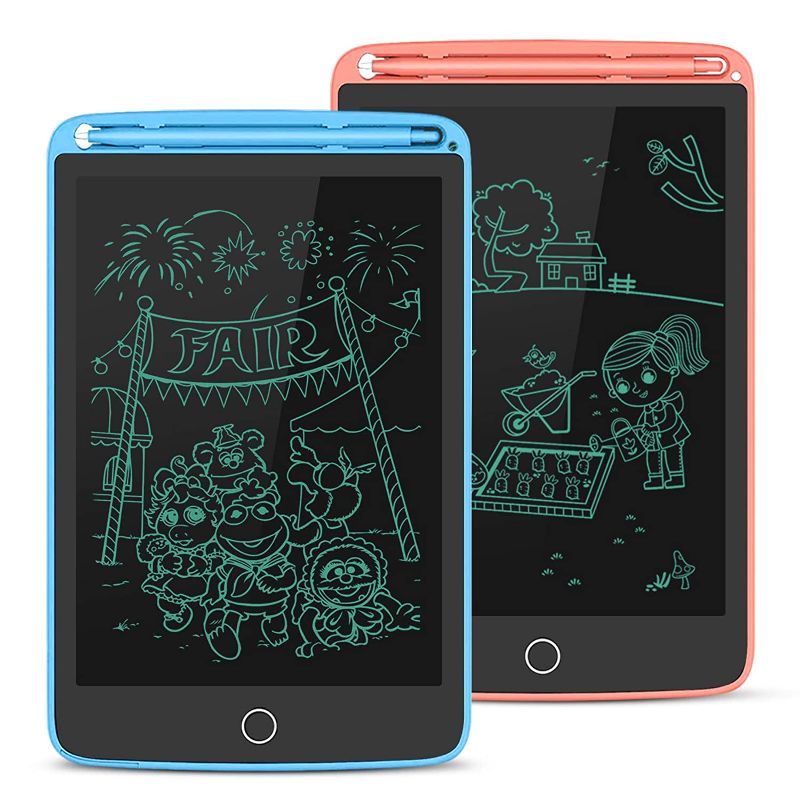 Photo 1 of 2 Pack LCD Writing Tablet, Electronic Drawing Writing Board, Erasable Drawing Doodle Pad, Toy for Kids Adults Learning & Education, 8.5IN(Blue+Pink)
