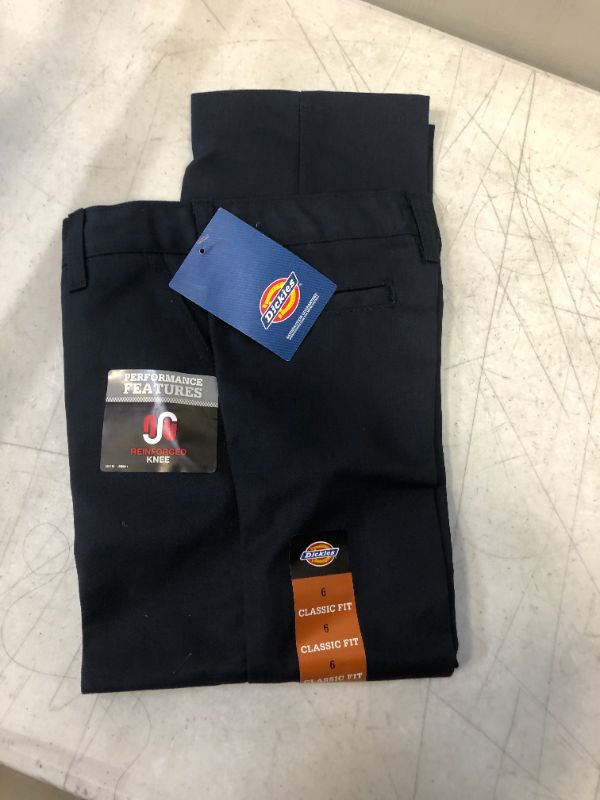 Photo 2 of BOYS DICKIES CLASSIC FIT PANTS NAVY 
SIZE 6