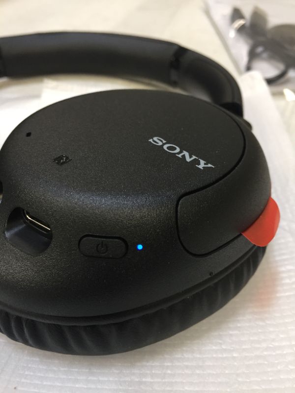 Photo 3 of Sony Noise Cancelling Headphones WHCH710N: Wireless Bluetooth Over the Ear Headset with Mic for Phone-Call, Black
