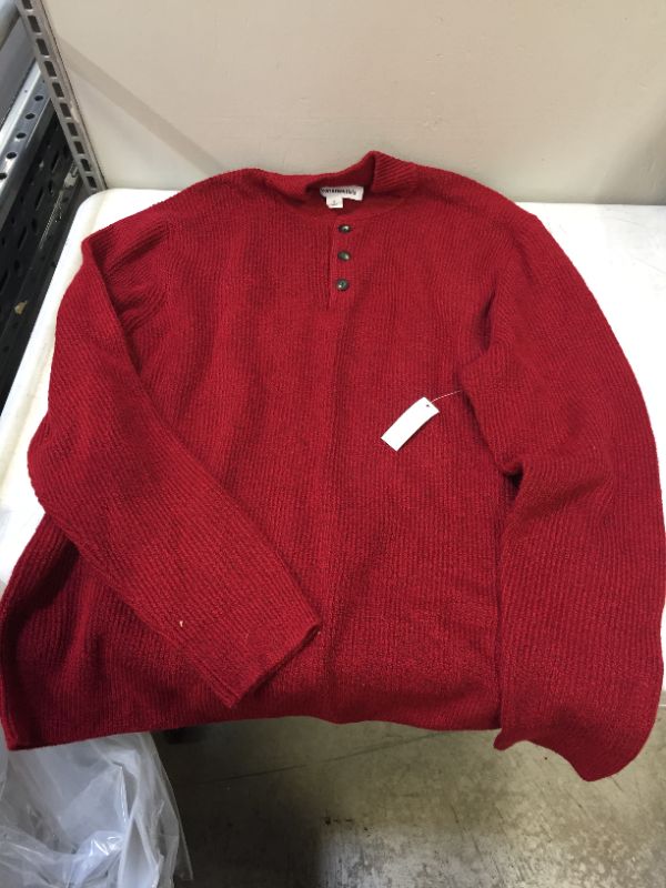 Photo 1 of AMAZON ESSENTIALS MENS SWEATER RED 
SIZE XL