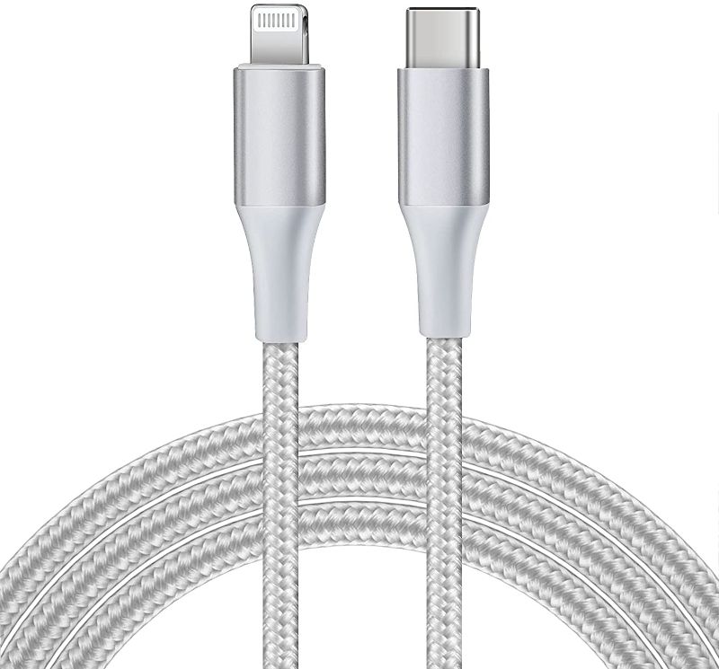 Photo 1 of Suswillhit USB C to Lightning Cable 3ft iPhone Charger Apple MFi Certified Nylon Braided Fast Charging Sync Cord for iPhone 13/12 Pro Max/12/11 Pro/X/XS/XR/8 Plus/AirPods Pro/iPad 8th 2020

