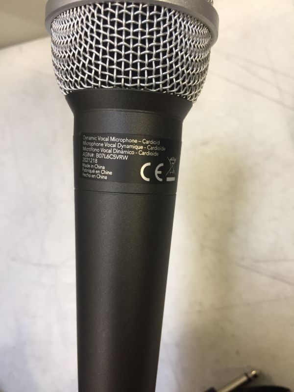 Photo 2 of Amazon Basics Dynamic Vocal Microphone – Cardioid