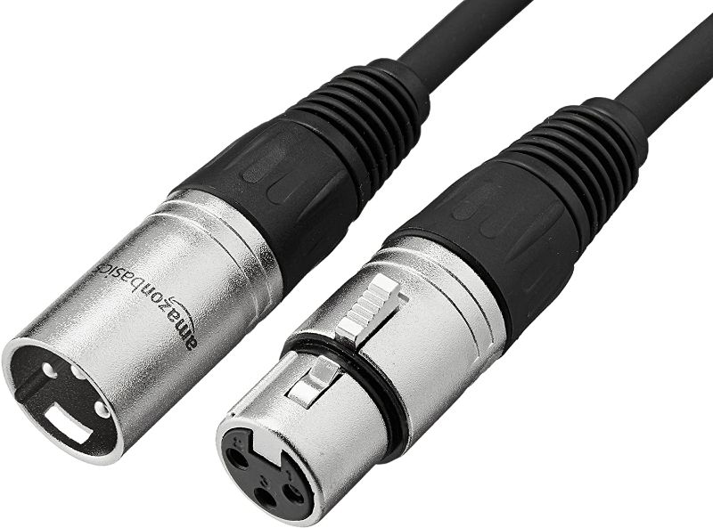 Photo 1 of 
Amazon Basics XLR Male to Female Microphone Cable - 25 Feet, Black