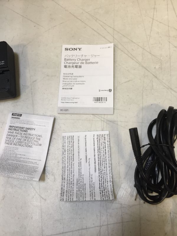 Photo 5 of 
Sony BCTRV Travel Charger -Black (unable to test in facilities)