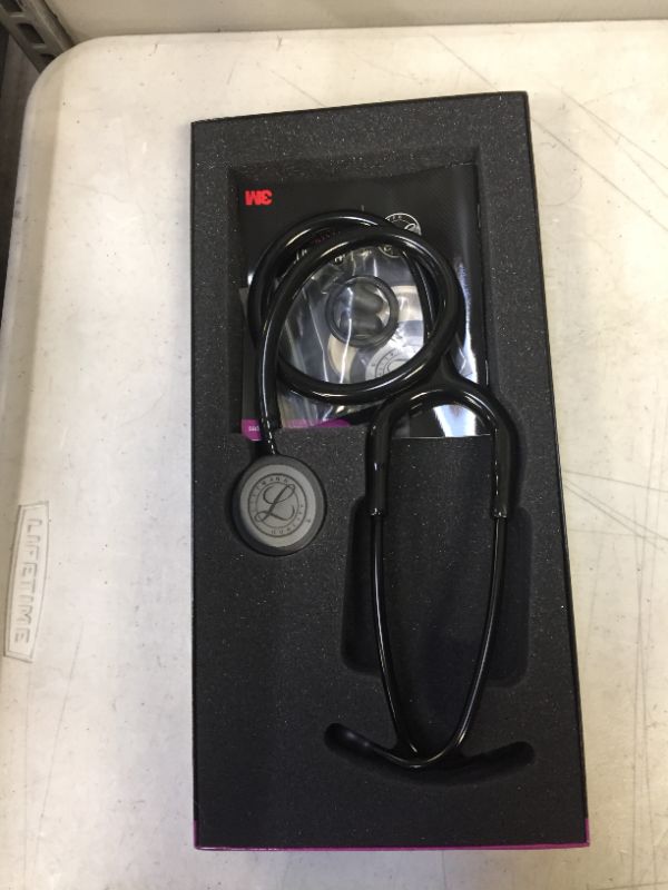 Photo 2 of 3M Littmann Classic III 27" Monitoring Stethoscope, Black Edition