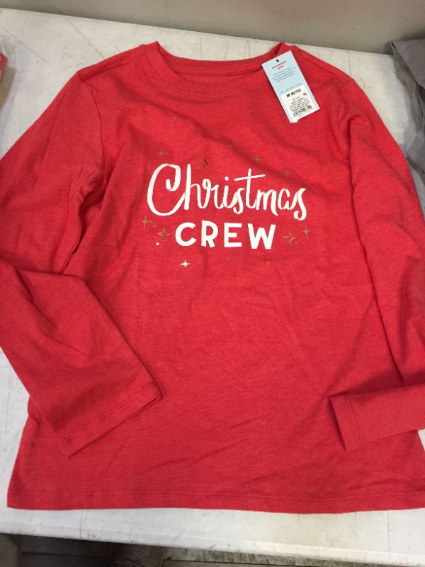 Photo 1 of Christmas crew red shirt size large kids