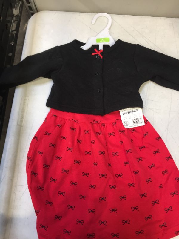 Photo 2 of Baby Girls Quilted Cardigan and Dress 2-Piece Set
Size: 6-9 months