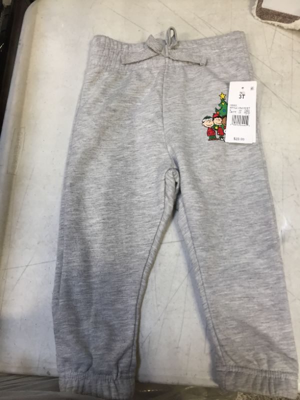Photo 2 of Baby Peanuts Family Holiday Graphic Jogger Pants - Light Wash
SIZE 3 T
