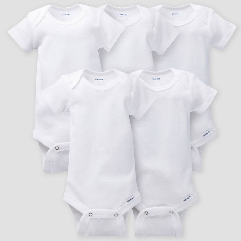 Photo 1 of Gerber Baby 5pk Short Sleeve Onesies -
size 3-6 M