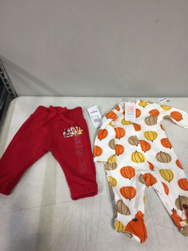 Photo 1 of onesies and joggers size 3-6 M