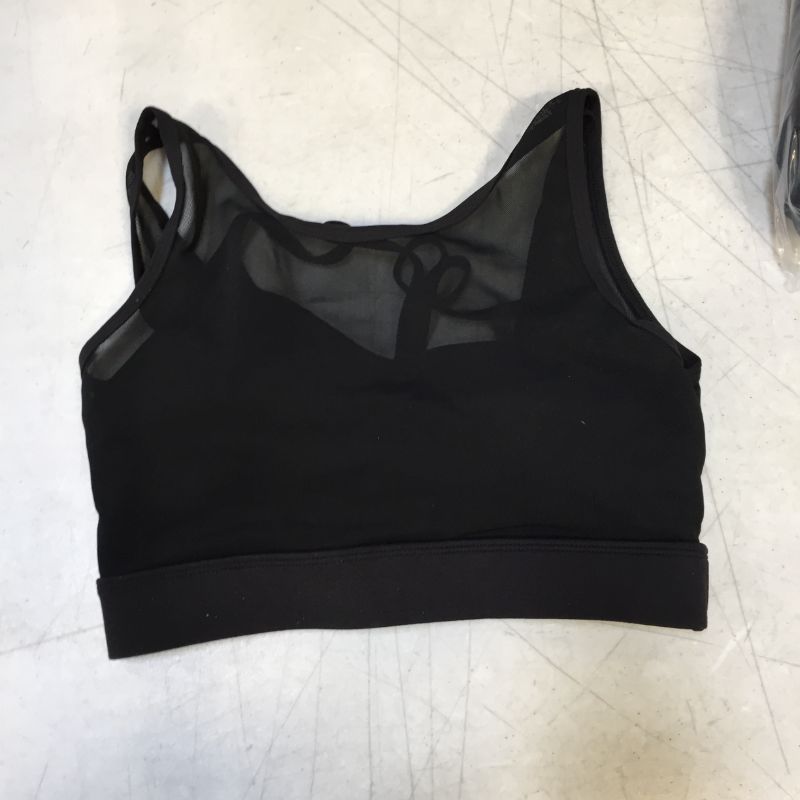 Photo 1 of BLACK SPORTS BRA SIZE SMALL