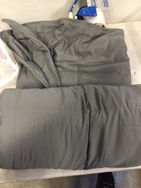 Photo 2 of 50" x 70" Sherpa 12 lb Weighted Blanket with Removable Cover - Room Essentials™
