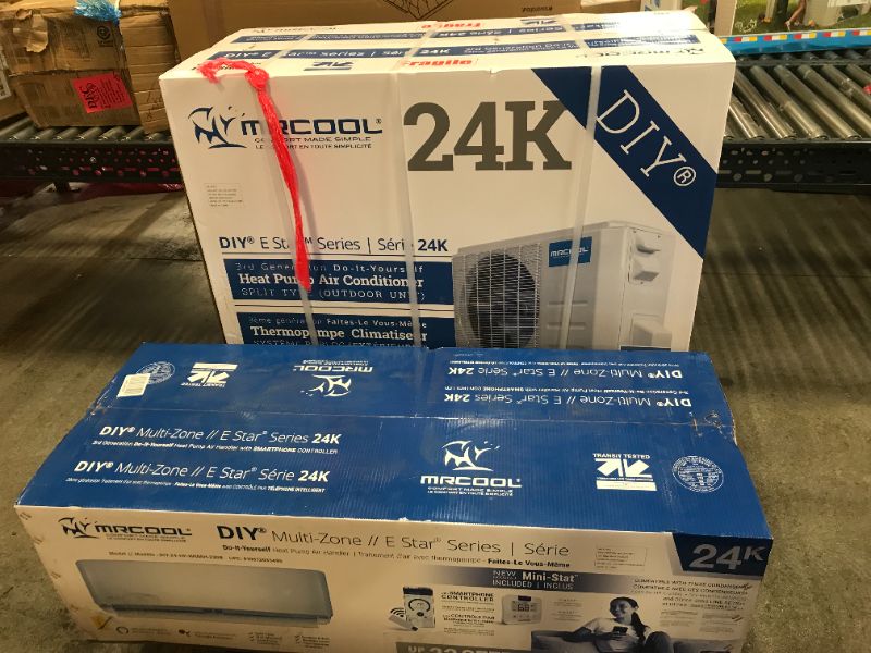 Photo 2 of MrCool DIY 24k BTU 20 SEER Ductless Heat Pump Split System 3rd Generation - Energy Star 240V with Line Set Cover & IR Wifi Thermostat