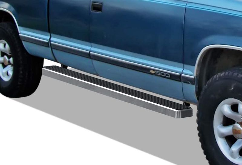 View 1 of APS iBoard Running Boards 4 inches Compatible with Chevy GMC CK 1988-1998 Extended Cab (Include Z71) (Will Not Work on Vehicles with Power Boards.) (Nerf Bars Side Steps Side Bars)