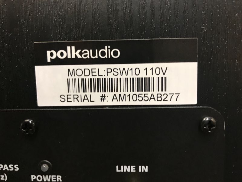 Photo 8 of Polk Audio PSW10 10" Powered Subwoofer, 100W Peak Power, Compact Design