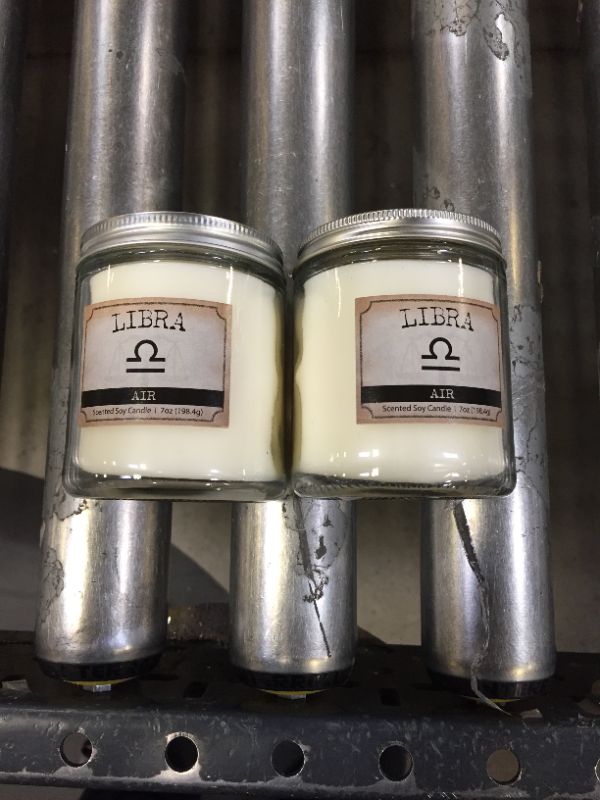 Photo 1 of 2 PACK 7OZ SENTED CANDLE 
LIBRA AIR 