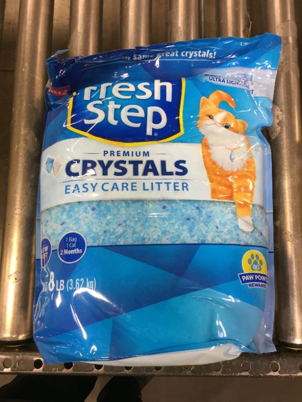 Photo 2 of Fresh Step Cat Litter, Easy Care, Premium Crystals - 8 lb