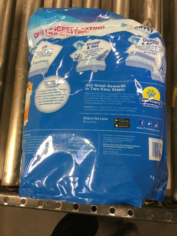 Photo 3 of Fresh Step Cat Litter, Easy Care, Premium Crystals - 8 lb