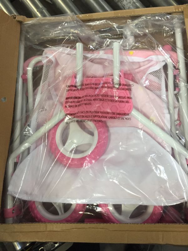 Photo 3 of Olivia's Little World Twinkle Stars Princess Deluxe Baby Doll Stroller, Pink/White