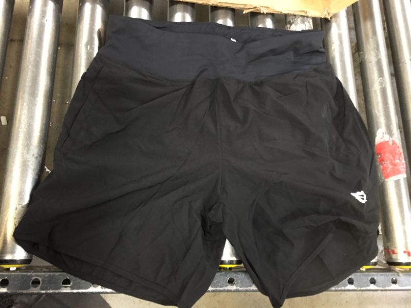 Photo 1 of BALEAF Womens 7Inch Long Black Shorts Medium Size