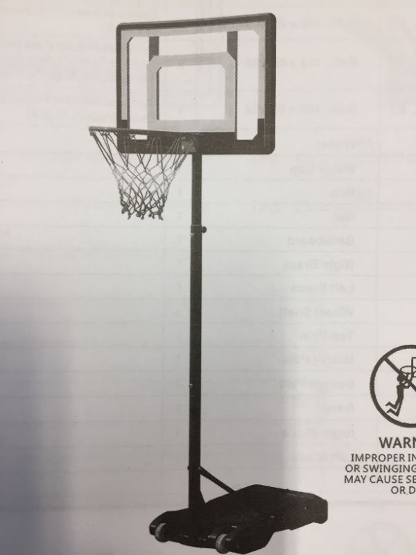 Photo 2 of 32inch Portable Basketball Hoop Generic Brand