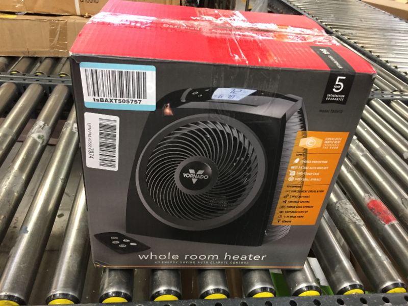 Photo 1 of Vornado TAVH10BLK Electric Space Heater with Adjustable Thermostat