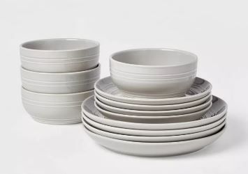 Photo 1 of 12pc Stoneware Westfield Dinnerware Set - Threshold™