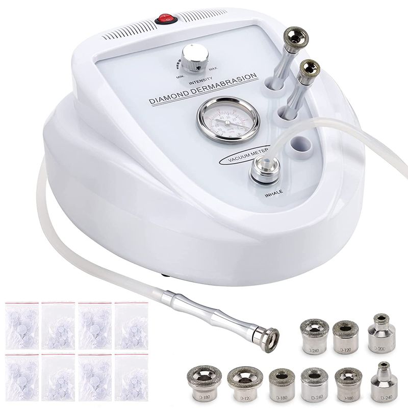 Photo 1 of Diamond Microdermabrasion Machine,65-68cmHg Suction Power Professional Dermabrasion for Home Use Facial Skin Care Equipment Beauty Machine with 400pcs Cotton Filter