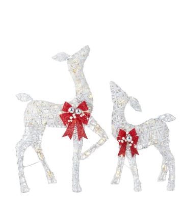 Photo 1 of 2-Piece Polar Wishes White LED Deer
** OPEN BOX **
(( NORMAL USE ))