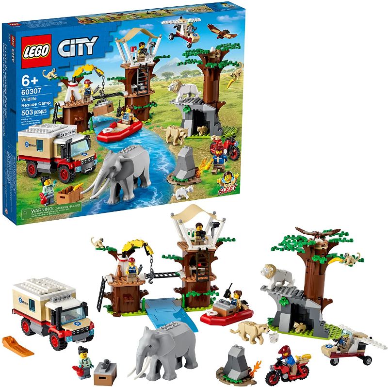 Photo 1 of LEGO City Wildlife Rescue Camp 60307 Building Kit; Animal Playset; Top Toy for Kids Aged 6 and Up; New 2021 (503 Pieces)