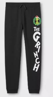 Photo 1 of Kids' The Grinch Jogger Pants - Black Kids Large