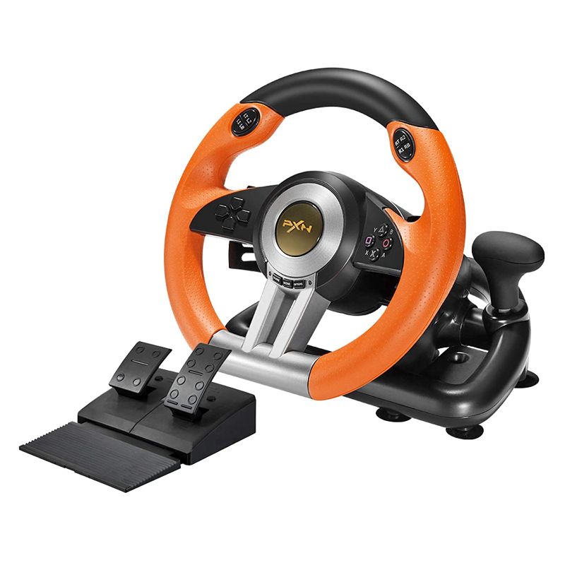 Photo 1 of PXN V3 Pro PC Racing Wheel, USB Car Race Game Steering Wheel with Pedals for Windows PC/PS3/PS4/Xbox One/Nintendo Switch