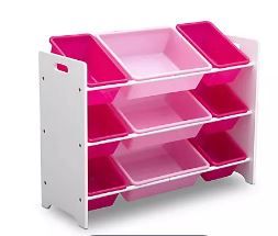 Photo 1 of Delta Children MySize 9-Bin Toy Organizer - Bianca White