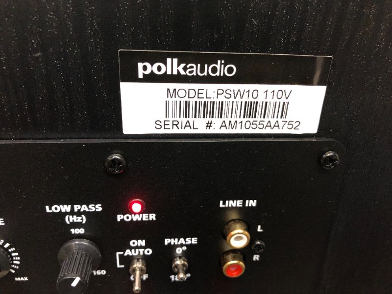 Photo 4 of Polk Audio PSW10 10" Powered Subwoofer, 100W Peak Power, Compact Design