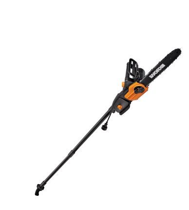 Photo 1 of Worx WG309 10" - 8 Amp 2-in-1 Chainsaw & Pole Saw with 10' Reach, Tool-Free Chain-Tensioning