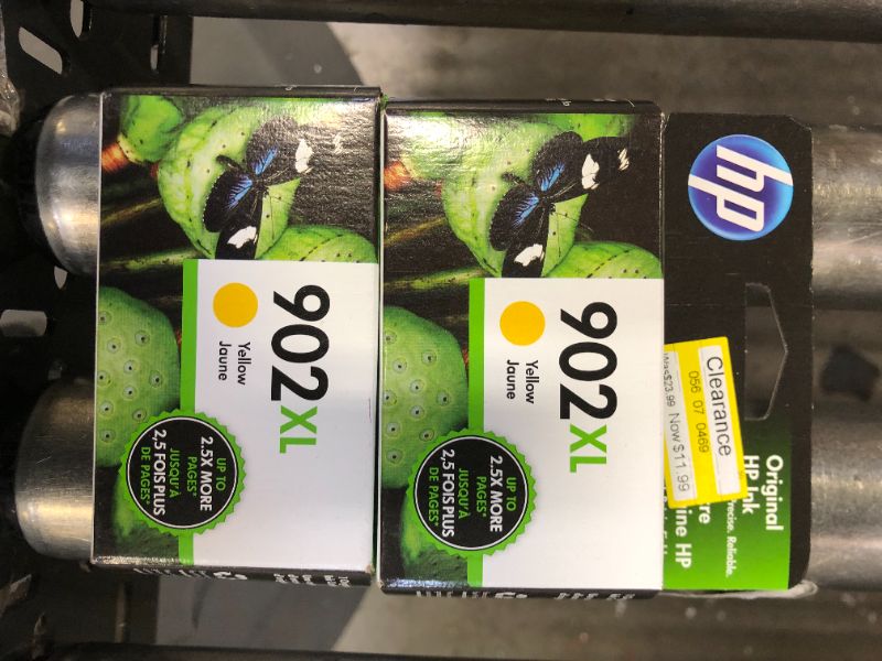 Photo 2 of HP 902XL Ink Cartridge Yellow 2 Pack