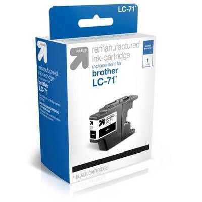 Photo 1 of Remanufactured Single Black Standard Ink Cartridge - Compatible with Brother LC 71 Ink Series Printer - up & up™ 2 Pack