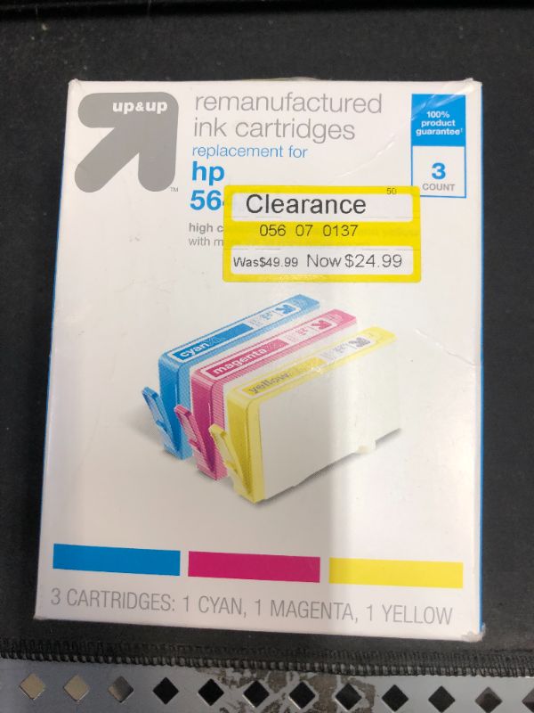 Photo 2 of Up & Up 564 Replacement Single & 3pk Ink Cartridges - Black, Multicolor