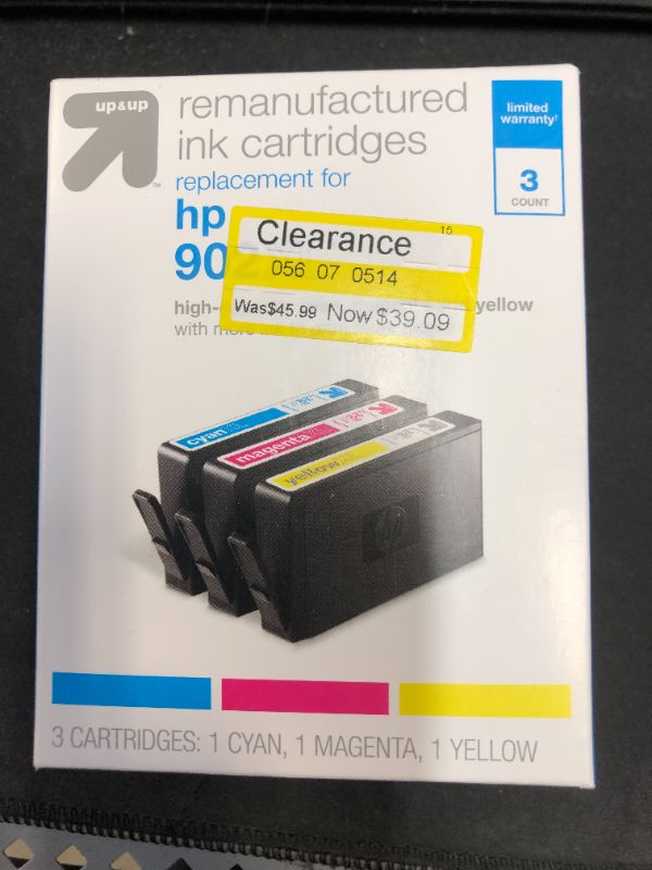 Photo 2 of 3-Pack Cyan/Magenta/Yellow High Yield Ink Cartridges hp 902XL