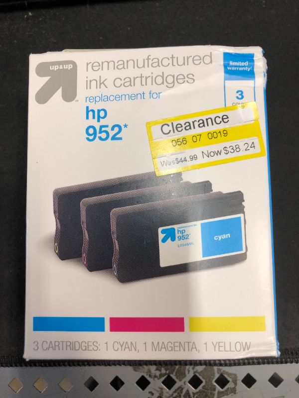 Photo 2 of HP 952 CMY 3 Ink Cartridges - Up&Up ( 3 PACK )