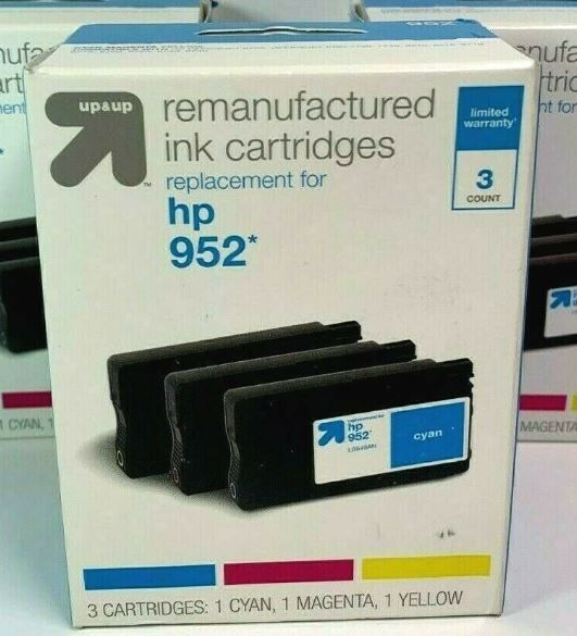 Photo 1 of HP 952 CMY 3 Ink Cartridges - Up&Up ( 3 PACK )