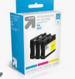 Photo 1 of Cyan/Magenta/Yellow Standard 3-Pack Ink Cartridges - Compatible with HP 933 Ink Series Printers - TAR933CMY - up & up